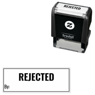 Rejected By Business Text Template Self-inking Stamp