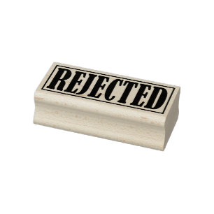 Rejected Declined Business Office Framed Simple Rubber Stamp