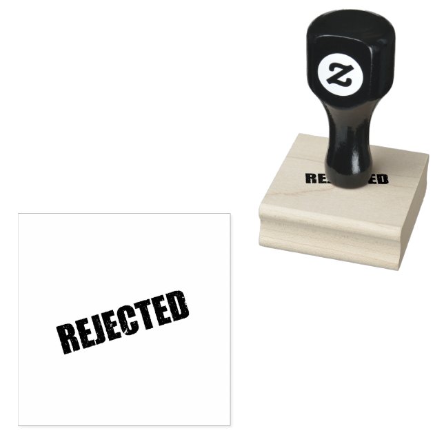 REJECTED Logo Document Control Workflows Black Ink Rubber Stamp (Stamped)