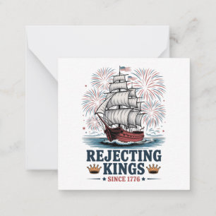 rejecting kings since 1776 card