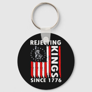 Rejecting Kings Since 1776 Hand Grip Design Keychain