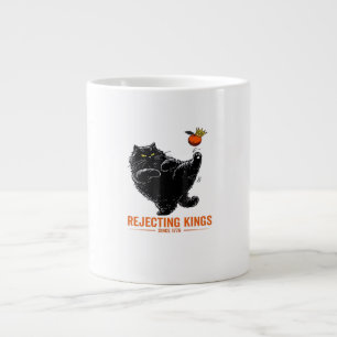 Rejecting Kings Since 1776 Patriotic Flag Design Large Coffee Mug