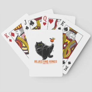 Rejecting Kings Since 1776 Patriotic Flag Design Playing Cards