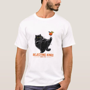 Rejecting Kings Since 1776 Patriotic Flag Design T-Shirt