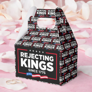 Rejecting Kings Since 1776 Patriotic USA Flag Favor Box