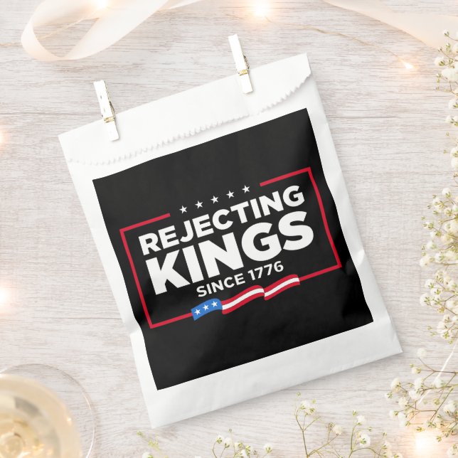 Rejecting Kings Since 1776 Patriotic USA Flag Favour Bag (Clipped)