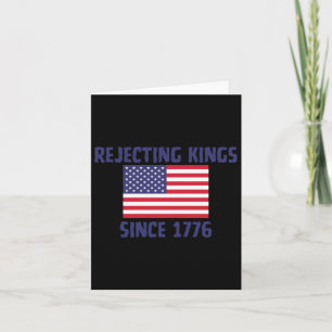 Rejecting Kings Since 1776 Sticker Card