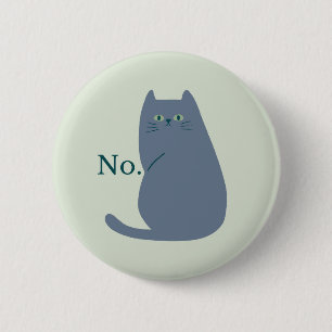  Rejection Cat 2 Inch Round Button