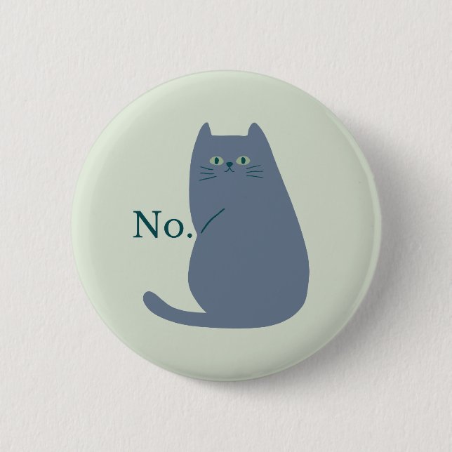  Rejection Cat 2 Inch Round Button (Front)