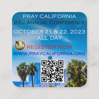 Rejoice Always, Pray Constantly Square Business Card