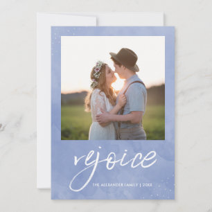 Rejoice and Be Glad Christmas Photo Holiday Card