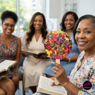 Rejoice And Feel The Holy Spirit Worship Hand Fan