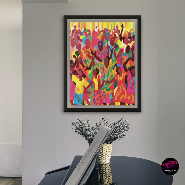 Rejoice And Feel The Holy Spirit Worship Poster (When the music hits and the whole room moves—yeah, that’s this on your wall)