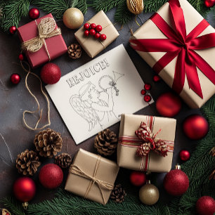 Rejoice Angel Colouring Book Postcard