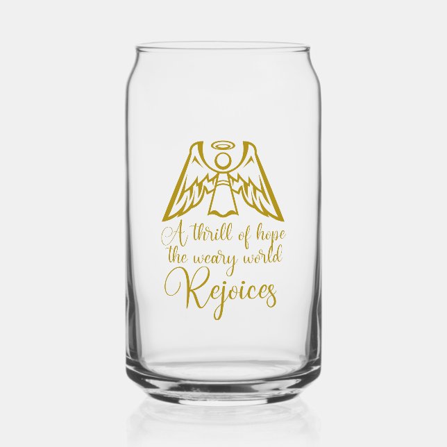 Rejoice Angel Elegant Gold Religious Christmas (Recto)