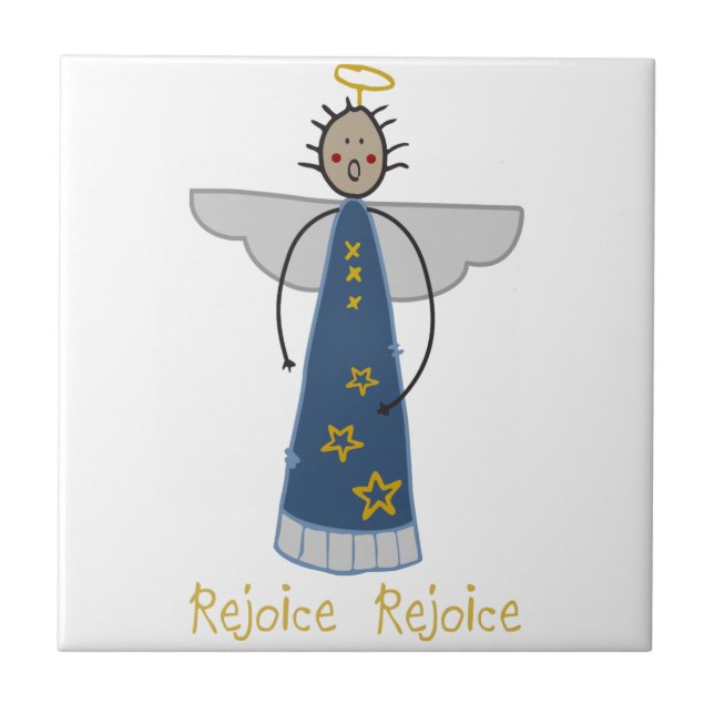 Rejoice Angel Tile (Front)