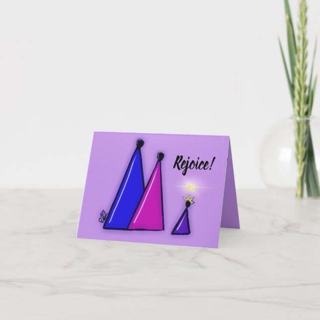 Rejoice ! Carte de Noël (Devant)