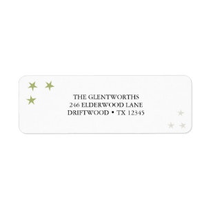 Rejoice Christmas Return Address Label