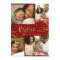 Rejoice | Collage Christmas Card | Faux Foil Red