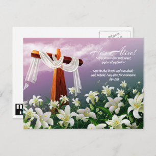 Rejoice. Customizable Easter Postcards