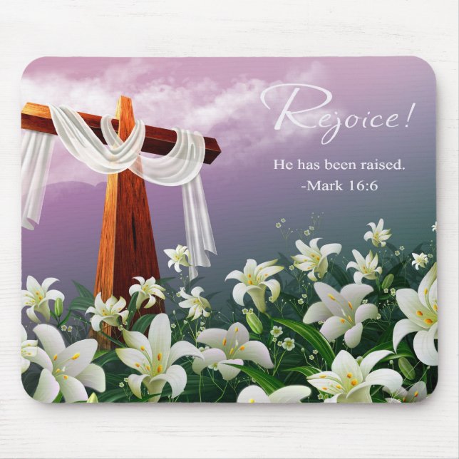 Rejoice!  Easter Gift  Mouse Pad (Front)