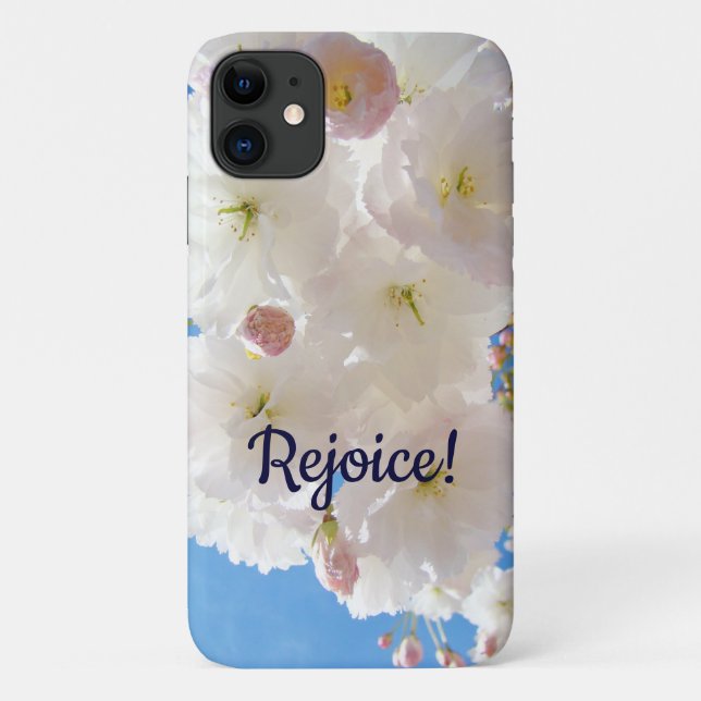 Rejoice! Floral iPhone cases Spring Pink Blossoms (Back)