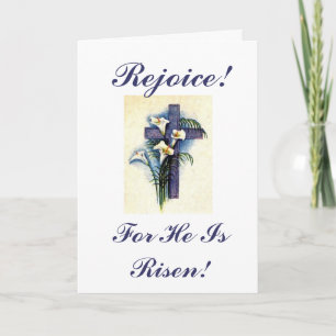 Rejoice!, For He Is Risen! Holiday Card