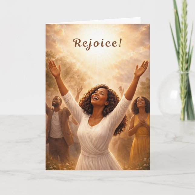 Rejoice! Greeting Card (Front)