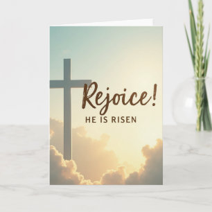 Rejoice He Is Risen Celebration Card