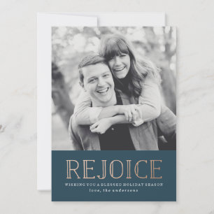 Rejoice Holiday Photo Card
