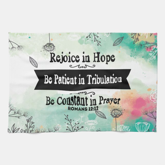 Rejoice in Hope Kitchen Towel (Horizontal)