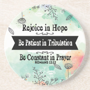 Rejoice in Hope Sandstone Coaster
