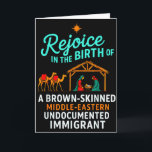 Rejoice In The Birth Of A Brown Skinned Christian  Card<br><div class="desc">Rejoice In The Birth Of A Brown Skinned Christian Christmas</div>