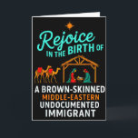 Rejoice In The Birth Of A Brown Skinned Christian Card<br><div class="desc">Rejoice In The Birth Of A Brown Skinned Christian Christmas</div>