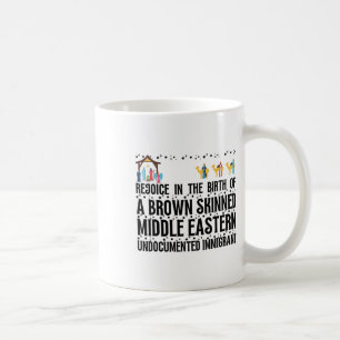 Rejoice In The Birth Of A Brown Skinned Christmas Coffee Mug