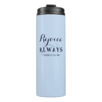 Rejoice in the Lord Bible Verse Christian Blue