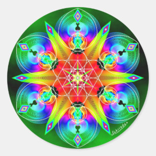 Rejoice in the Vortex Classic Round Sticker