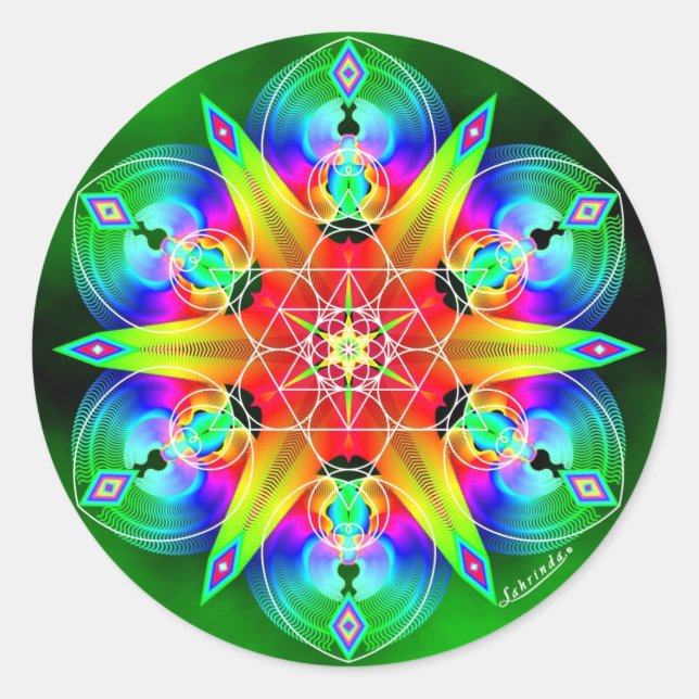 Rejoice in the Vortex Classic Round Sticker (Front)