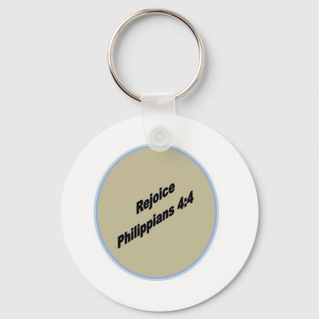 Rejoice Keychain Round (Front)
