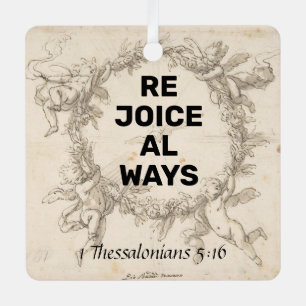 Rejoice Metal Ornament