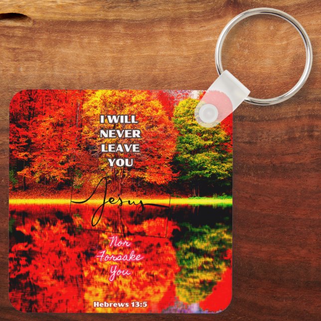 Rejoice, Pray, Give Thanks Keychain (Back)