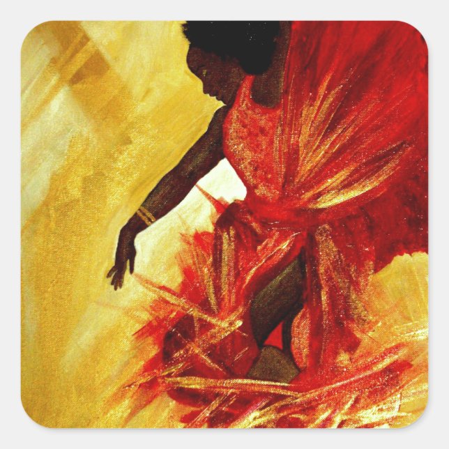 Rejoice Square Sticker (Front)