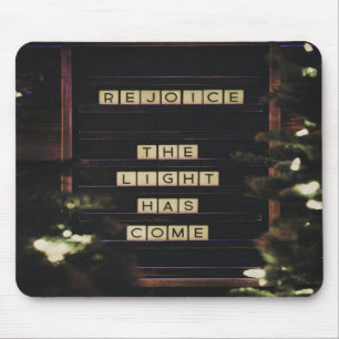Rejoice The Light Has Come Isaiah 60 Bible Verse Mouse Pad