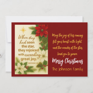 Rejoice with Great Joy – A Christmas Blessing Holiday Card