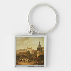 Rejoicing at Les Halles Keychain