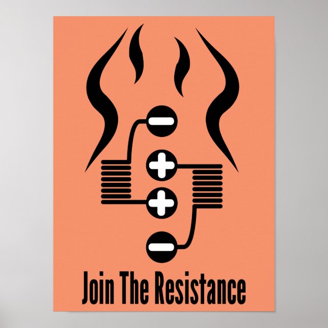 Rejoignez La Résistance - Poster Orange (Devant)