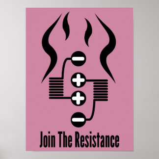 Rejoignez La Résistance - Poster Rose
