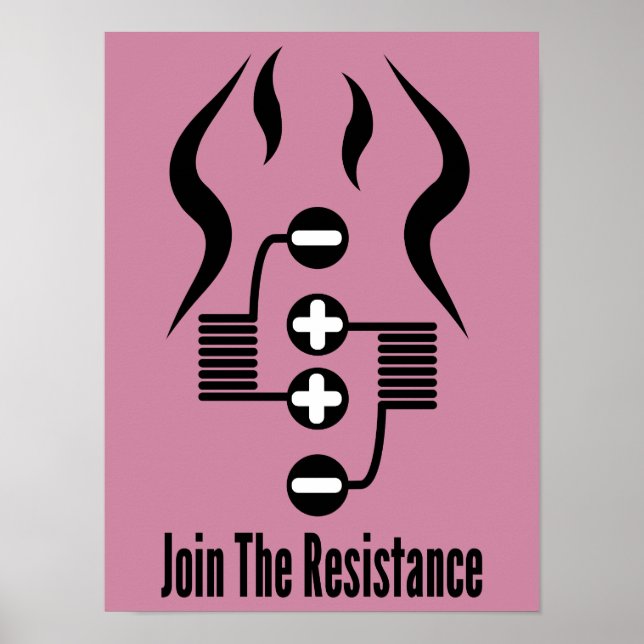 Rejoignez La Résistance - Poster Rose (Devant)