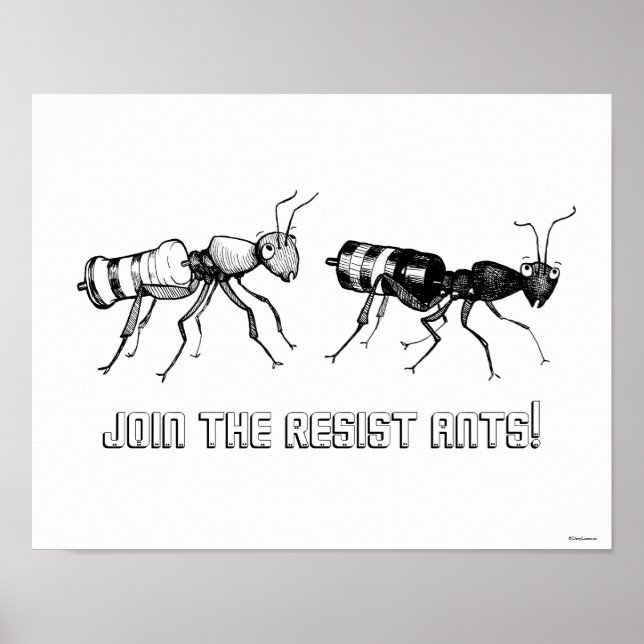 Rejoignez les fourmis résistantes ! Affiche (Devant)