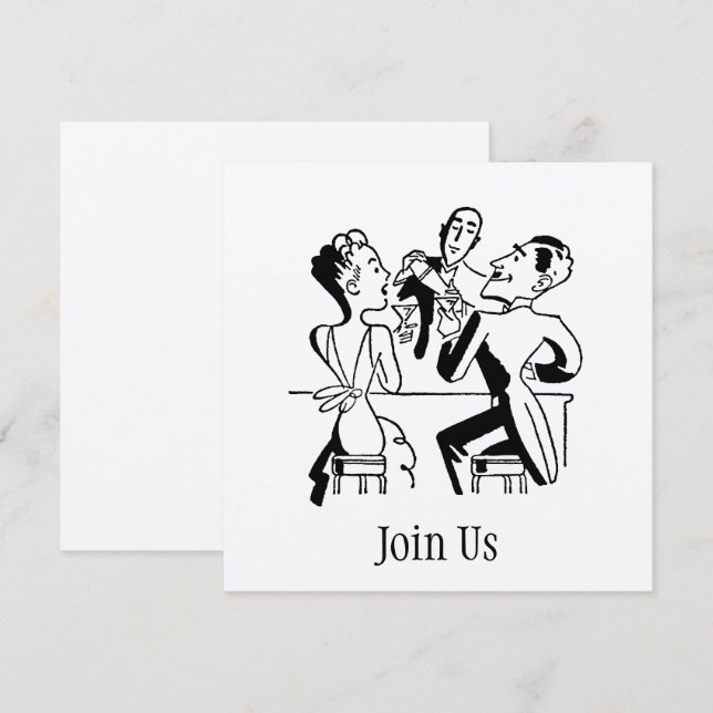 Rejoignez-nous Invitation (Devant / Derrière)